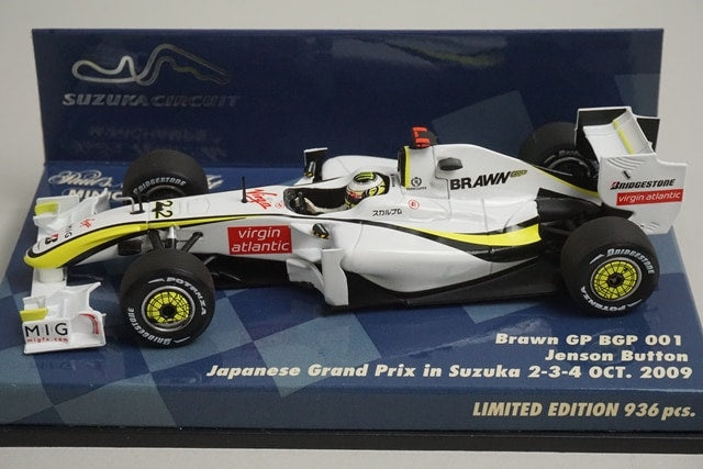 1:43 MINICHAMPS 403090822 Suzuka Circuit Custom Brown GP Japanese GP Suzuka 2009 #22 model car