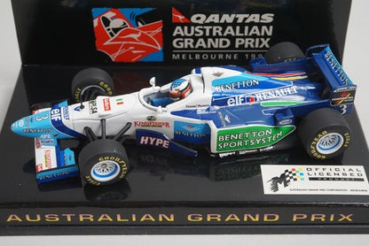 1:43 MINICHAMPS 433960003 Qantas Benetton Australian GP 1997 #3 model car