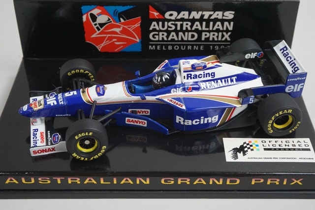 1:43 MINICHAMPS 433960005 Qantas Custom Williams Renault Australian GP 1997 #5 model car
