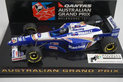 1:43 MINICHAMPS 433960005 Qantas Custom Williams Renault Australian GP 1997 #5 model car