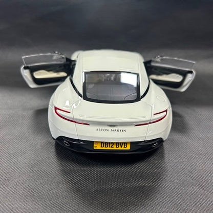 8250628YG XiaoGuang MODEL 1:18 Aston Martin DB12 White Glow in the Dark with Replacement Wheels