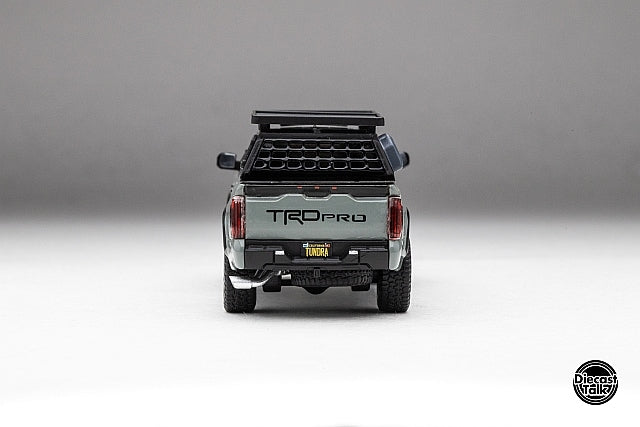 DTG0023-LR GCD Gaincorp Products 1:64 Toyota Tundra TRD PRO Lunar Rock DiecastTalk Special Order *Roof rack accessories included