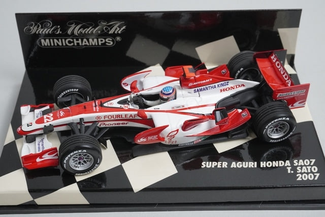 1:43 MINICHAMPS 400070022 Super Aguri Honda SA07 2007 #22 model car
