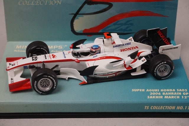 1:43 MINICHAMPS 518064322 Super Aguri Honda SA05 Bahrain GP 2006 #22 model car