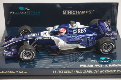 1:43 MINICHAMPS 400060135 Williams FW28 F1 Test Fuji 2006 model car