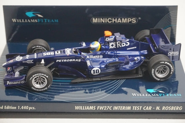 1:43 MINICHAMPS 400050110 Williams FW27C INTERIM Test Car #10 model car