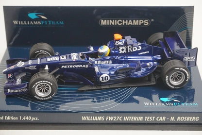 1:43 MINICHAMPS 400050110 Williams FW27C INTERIM Test Car #10 model car