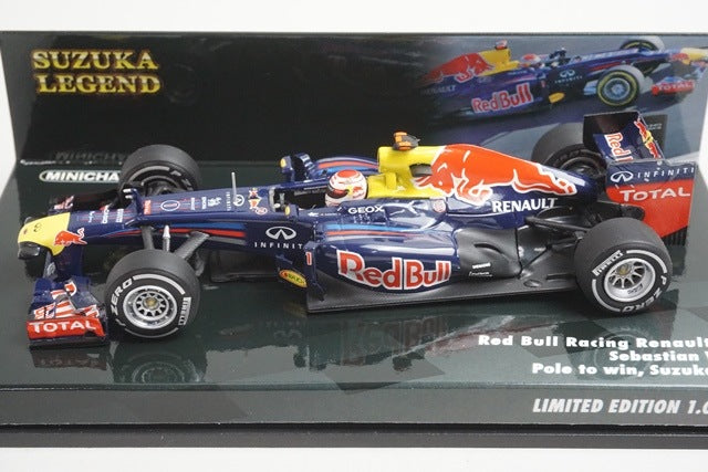 1:43 MINICHAMPS 413120301 Red Bull Racing Renault RB8 Suzuka 2012 #1 model car