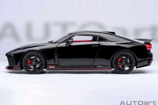 77513 AUTOart 1:18 Nissan GT-R50 by ITALDESIGN Black Matte Black model car