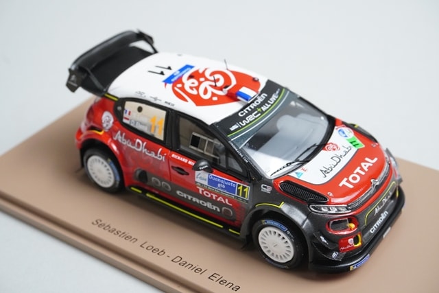 1:43 Spark S5962 Citroen C3 WRC Mexico Rally 2018 #11 model car