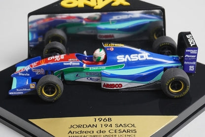 1:43 ONYX 196B Jordan 194 SASOL #15 A.D. Cesaris model car