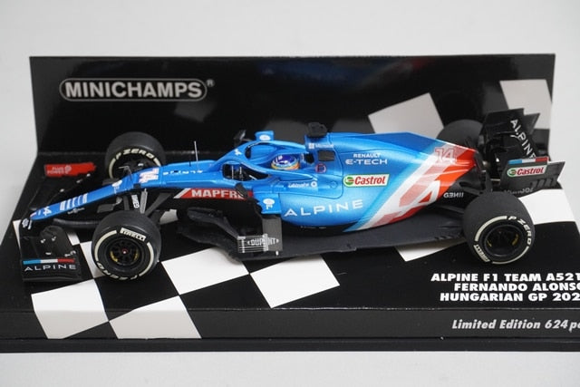 1:43 MINICHAMPS 417211214 Alpine A521 Hungarian GP 2021 #14 model car