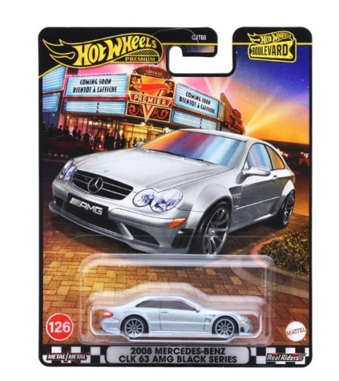 JBL07-9866 Hot Wheels Mercedes-Benz Boulevard 2008 Mercedes-Benz CLK 63 AMG Black Series (1 carton: 10 pieces)