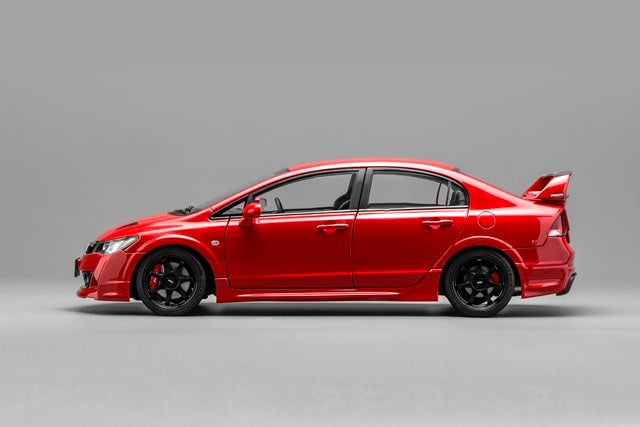 [ Pre-order ] M85415 MOTORHELIX 1:18 Scale Honda Civic Type R (FD2) MUGEN RR Milano Red