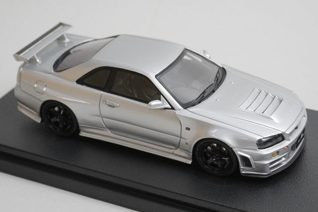 1:43 HPI 8851 Hobby Japan Custom Nissan NISMO R34 Z-tune Proto Original Silver model car
