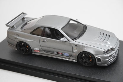 1:43 HPI 8392 Mirage Shinjuku Toy Carnival custom Nissan NISMO Omori Factory CRS Silver model car