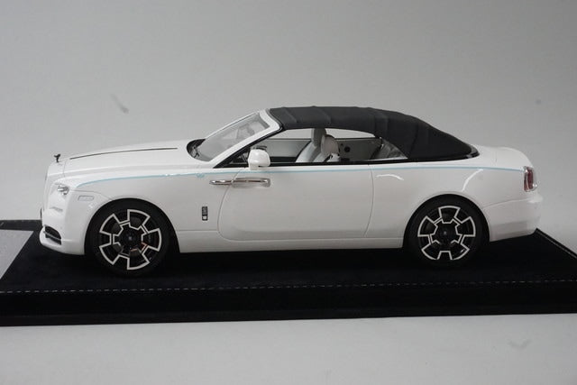 HHJL230702DB HH model 1:18 scale RR Rolls Royce Dawn Black Badge convertible Pearl White model car