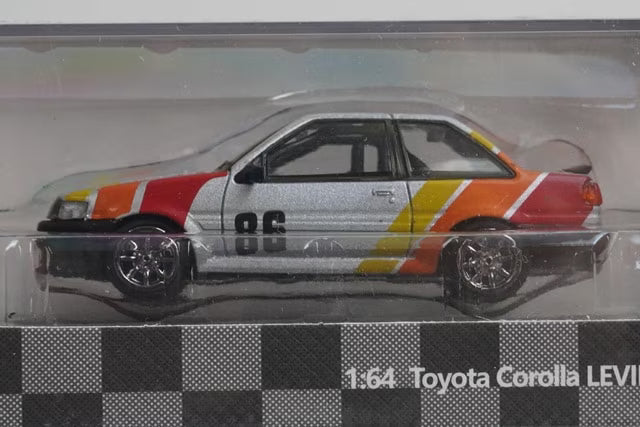 LL-009-28 DCT 1:64 Toyota Corolla Levin AE86 TRD RHD