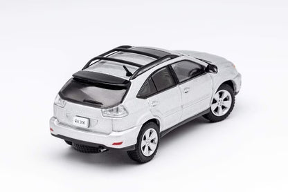 KS-035-278 GCD Gaincorp Products 1:64 Toyota Lexus RX300 Silver with Surfboard (Random Pattern)