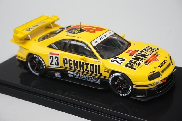 1:43 EBBRO 44251 Nissan Pennzoil Nismo GT-R Motegi GP 1998 #23 Yellow model car