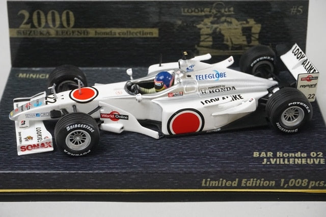 1:43 MINICHAMPS 409000022 Suzuka Circuit Custom BAR Honda 02 #22 model car