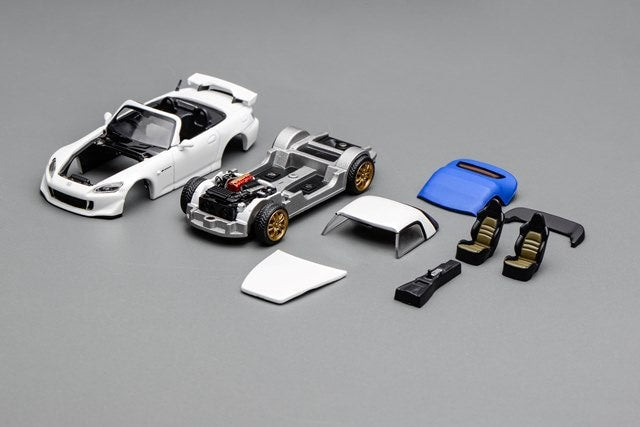 [ Pre-order ] M65108 MOTORHELIX 1:64 Scale Honda S2000 TYPE S Platinum White Pearl