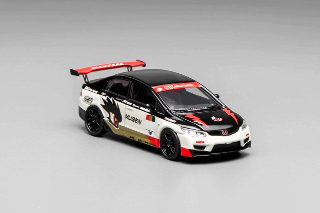 [ Pre-order ] M65406 MOTORHELIX 1:64 Scale Honda Civic Type R (FD2) MUGEN Livery White