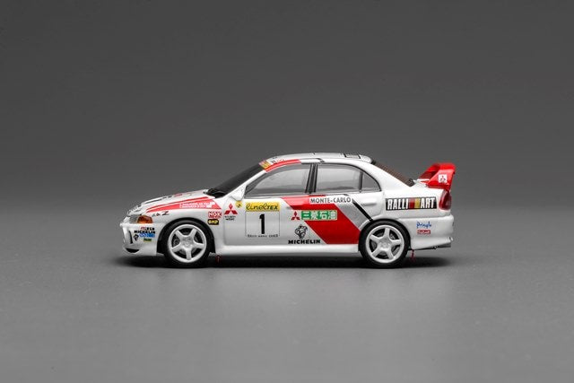 [ Pre-order ] M64010 MOTORHELIX 1:64 Scale Mitsubishi Lancer Evolution IV GSR Monte Carlo Livery