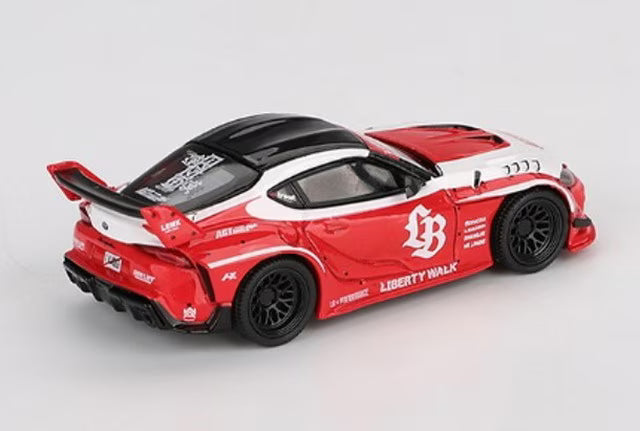 MGT01103-L TSM MINI-GT 1:64 LB WORKS GR Supra Red/White (Left-Hand Drive)