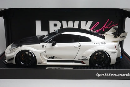 1:18 ignition model IG2358 LB-Silhouette WORKS GT Nissan 35GT-RR White Ms.Chisaki Kato