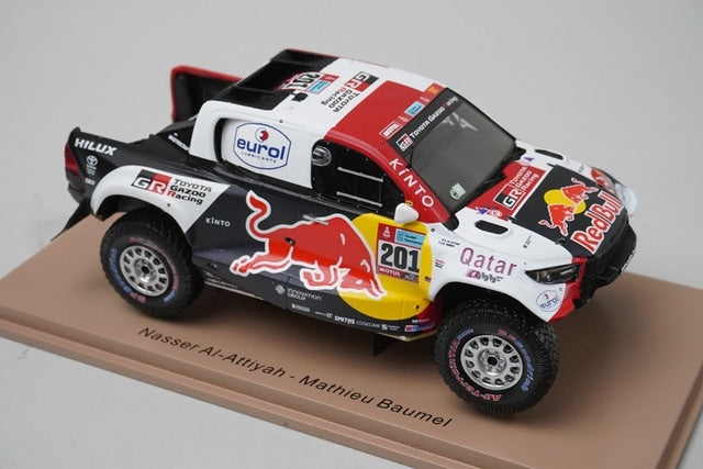 1:43 Spark S5870 Toyota GR DKR Hilux T1+ Dakar 2022 #201 model car