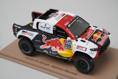 1:43 Spark S5871 Toyota GR DKR Hilux T1+ Dakar 2023 #200 model car