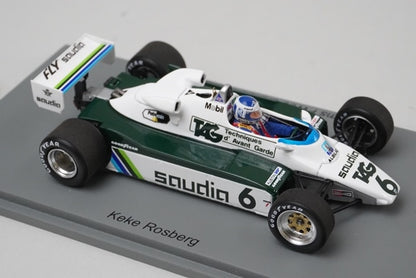 1:43 Spark S7499 Williams FW08 German Grand Prix 1982 #6 model car
