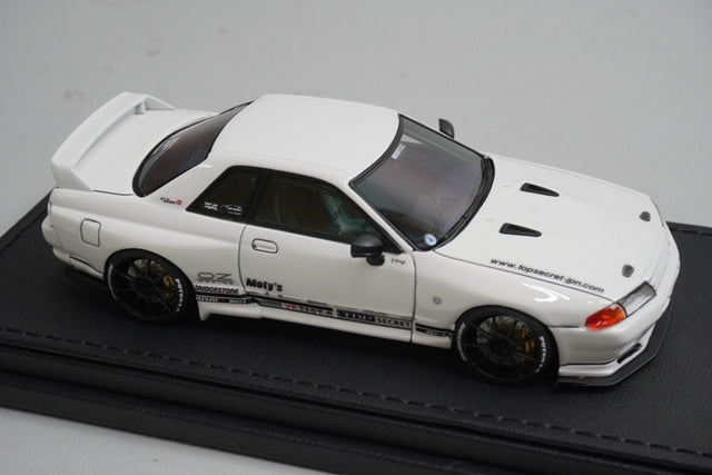 1:43 ignition model IG1526 Nissan TOP SECRET GT-R VR32 White model car