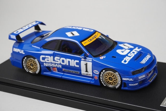 1:43 EBBRO HPI Racing 44766 Nissan Skyline GT-R Calsonic JGTC Fuji 1995 #1