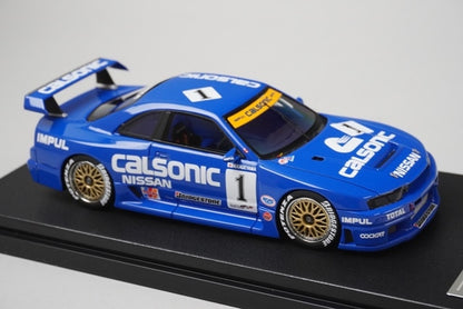 1:43 EBBRO HPI Racing 44766 Nissan Skyline GT-R Calsonic JGTC Fuji 1995 #1