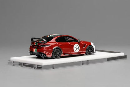 MH64009RI MOTORHELIX 1:64 Alfa Romeo Giulia GTAm Red Two-Tone model car