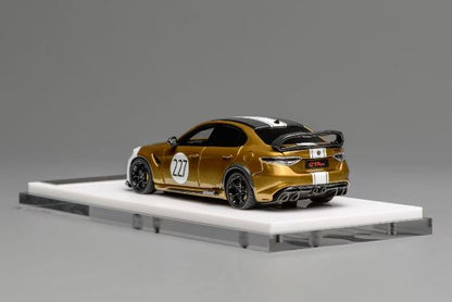 MH64009OG MOTORHELIX 1:64 Alfa Romeo Giulia GTAm Ocra GT Gold model car