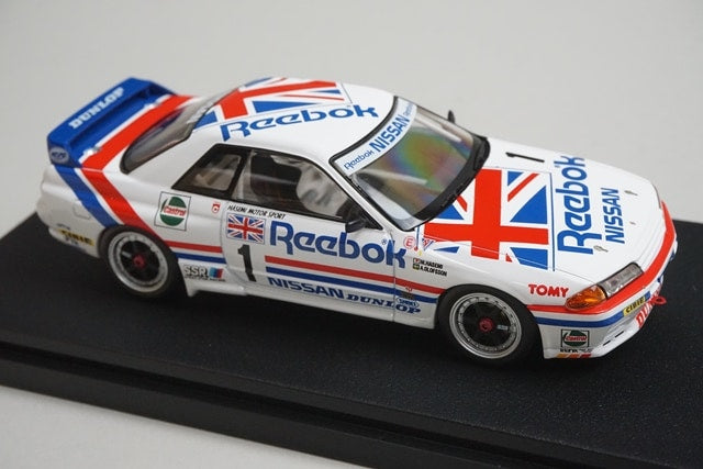 1:43 HPI 8605 Mirage Nissan Reebok Skyline GT-R JTC West Japan 1990 #1 model car