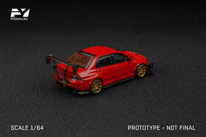 FY64107 Finclassically 1:64 Mitsubishi Lancer Evolution 9 EVO Ⅸ Modified Red