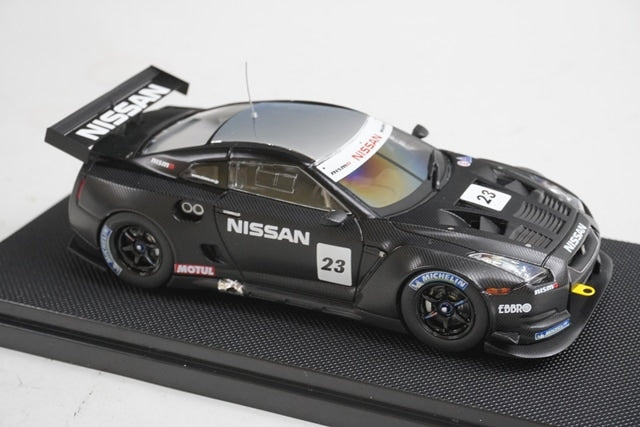 1:43 EBBRO 44169 Nissan GT-R GT1 Malaysia Test 2009 #23 model car