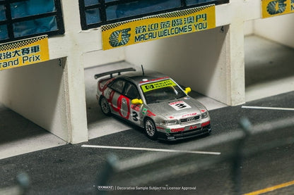 [ Pre-order ] T64-077-96MGP03 Tarmac Works 1:64 Scale Audi A4 Quattro Macau Guia Race 1996 Winner Frank Biela