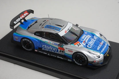 1:43 EBBRO 44046 Nissan Wood One Advan Clarion GT-R Super GT500 2008 #24