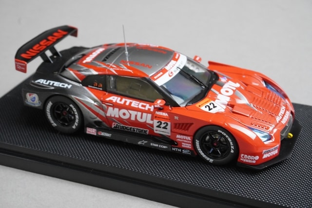 1:43 EBBRO KWAM122015 Dealer Nissan Motul Autech GT-R Super GT500 Fuji 2008 #22 Low Downforce