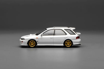 [ Pre-order ] M67102 MOTORHELIX 1:64 Subaru lmpreza Wagon WRX STi Version VI Pure White