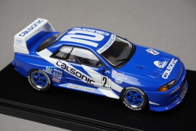 1:43 EBBRO 44646 Nissan Calsonic Skyline GT-R Rd.4 Fuji Champion 1993 #2 model car
