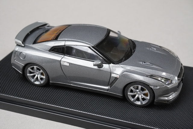 1:43 EBBRO 44038 Nissan GT-R 2007 Dark Metal Grey model car