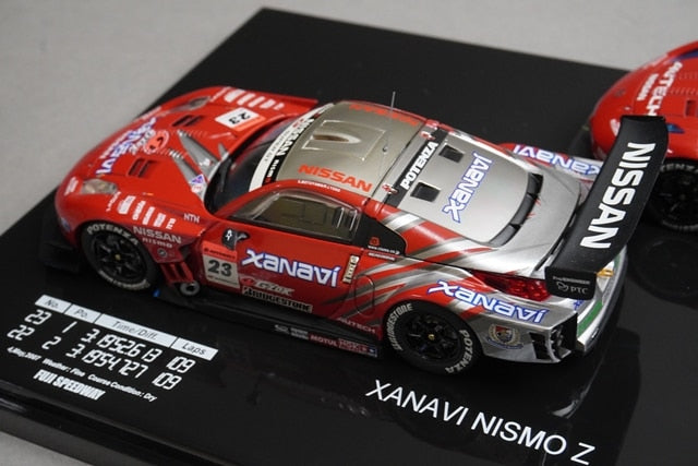 1:43 EBBRO KWAM122001 Dealer Nissan 07 Nismo GT500 Z Fuji 1-2 FINISH! Set of 2 #23 #22 model car