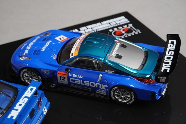 1:43 EBBRO Fuji Speedway Nissan Calsonic THANKS 100th Race Anniversary Special Set of 2 #12 #1 model car