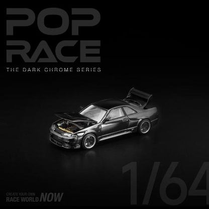 [ Pre-order ] PRDC-003 POP RACE 1:64 Nissan Skyline R33 GT-R DARK CHROME
